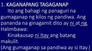 Magbigay ng 5 halimbawa ng kaganapan ng tagaganap .